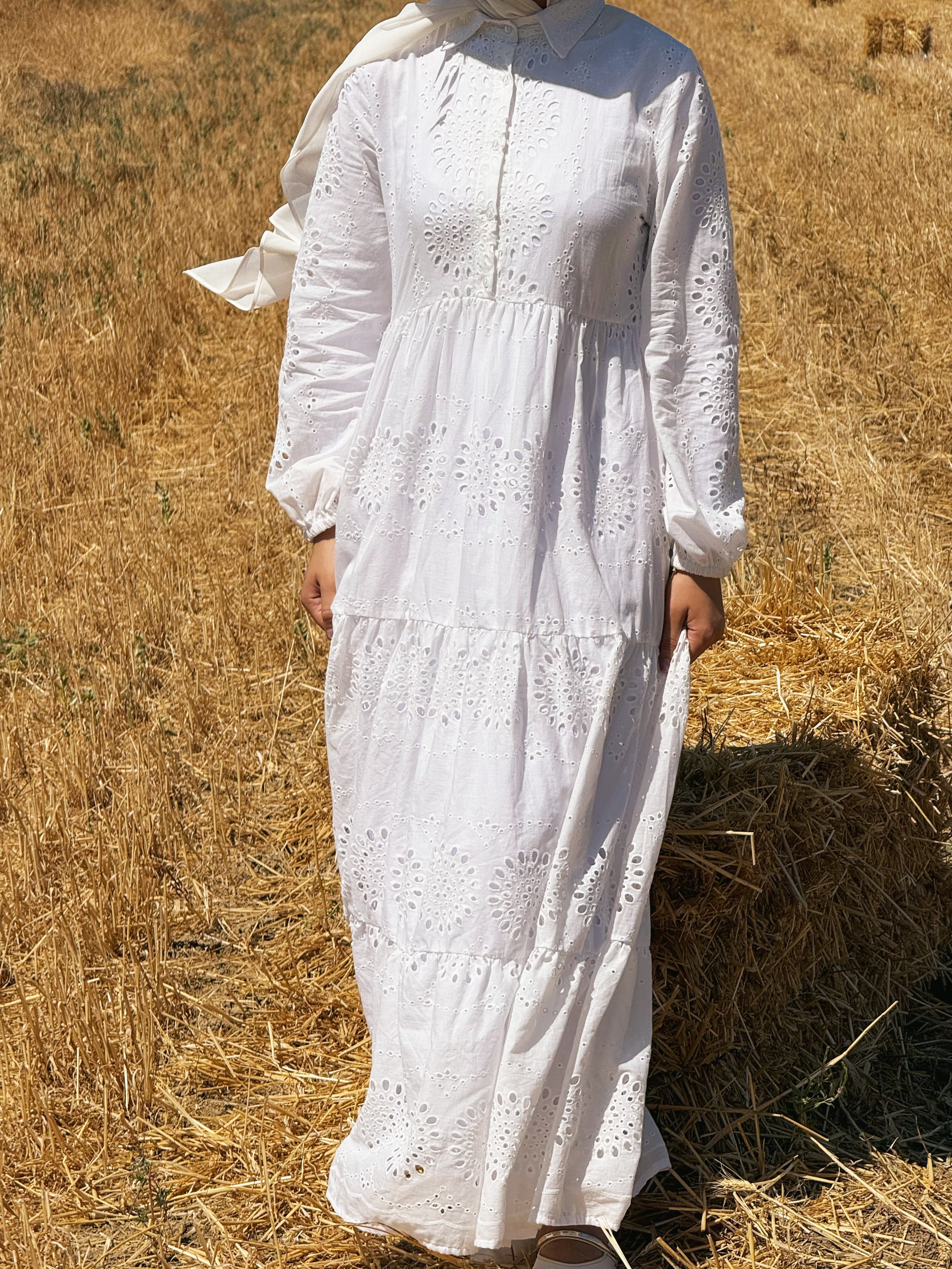 Robe en Broderie Anglaise – Voile de Coton