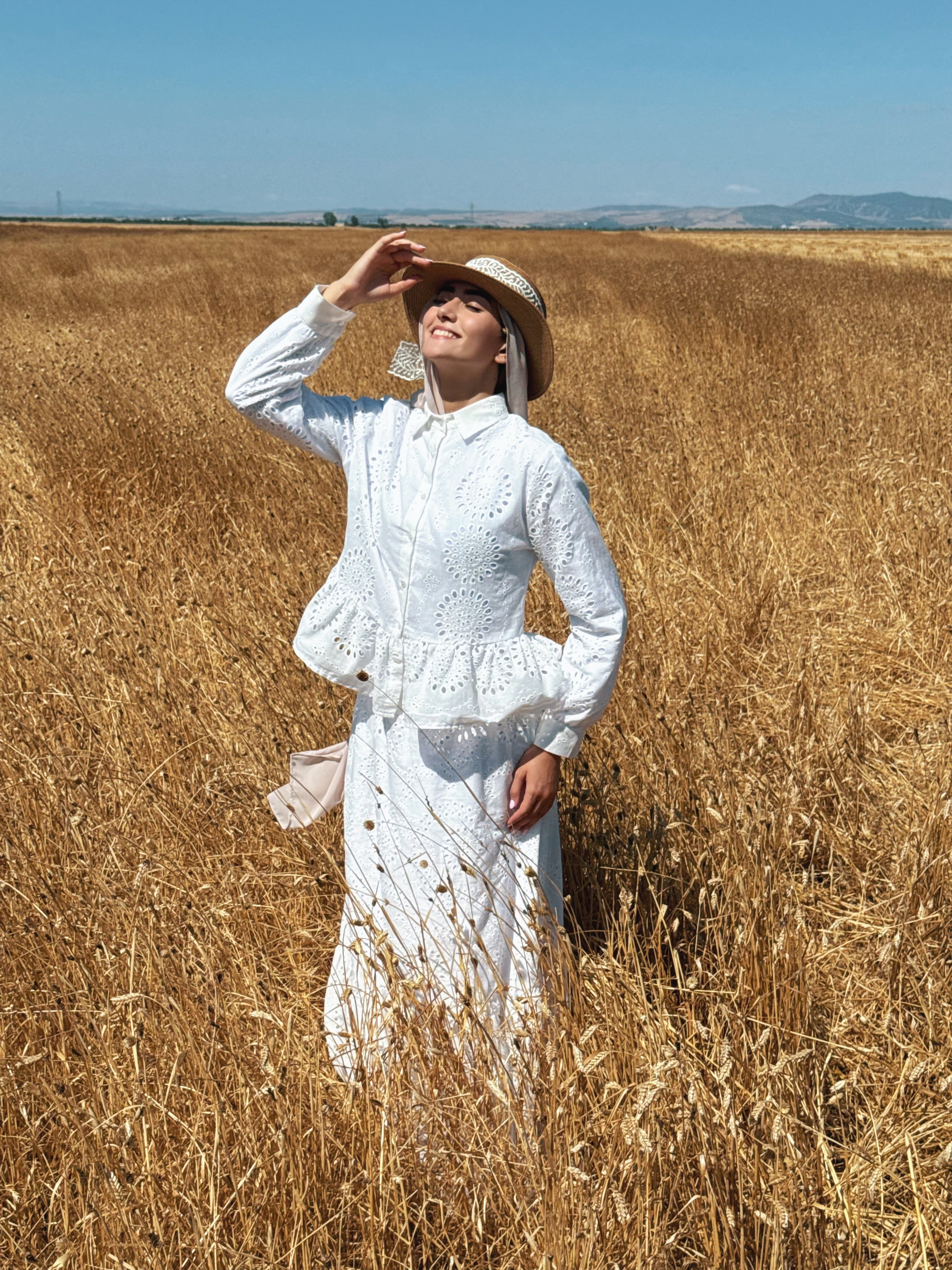 Set en Broderie Anglaise – Voile de Coton